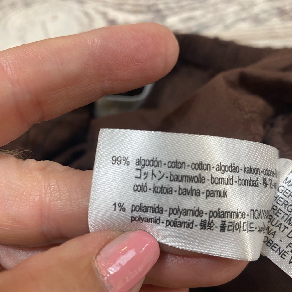 Women’s Brown Embroidered Lounge Pants - Picture 7 of 7